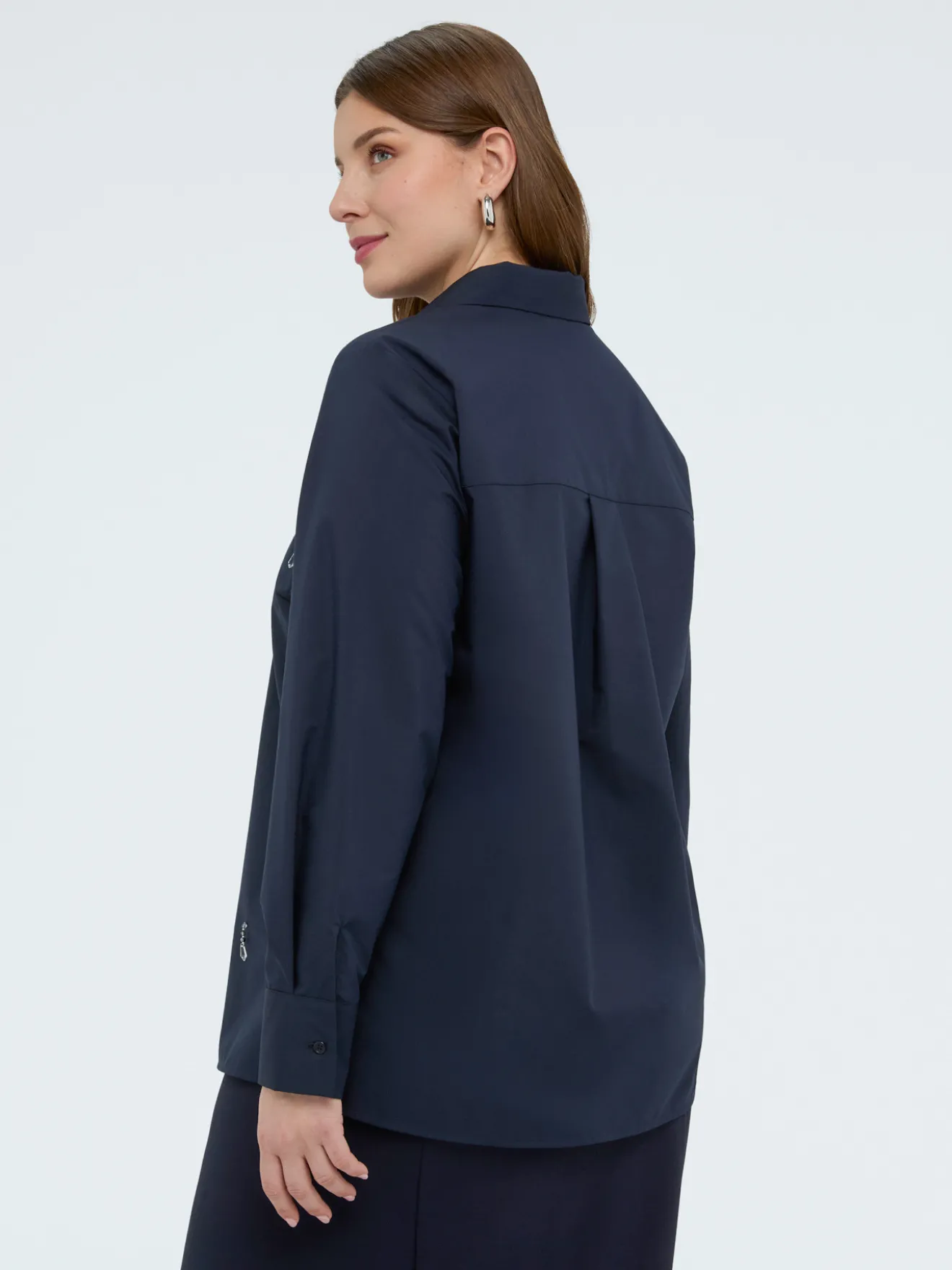 Camicia con applicazioni crystal