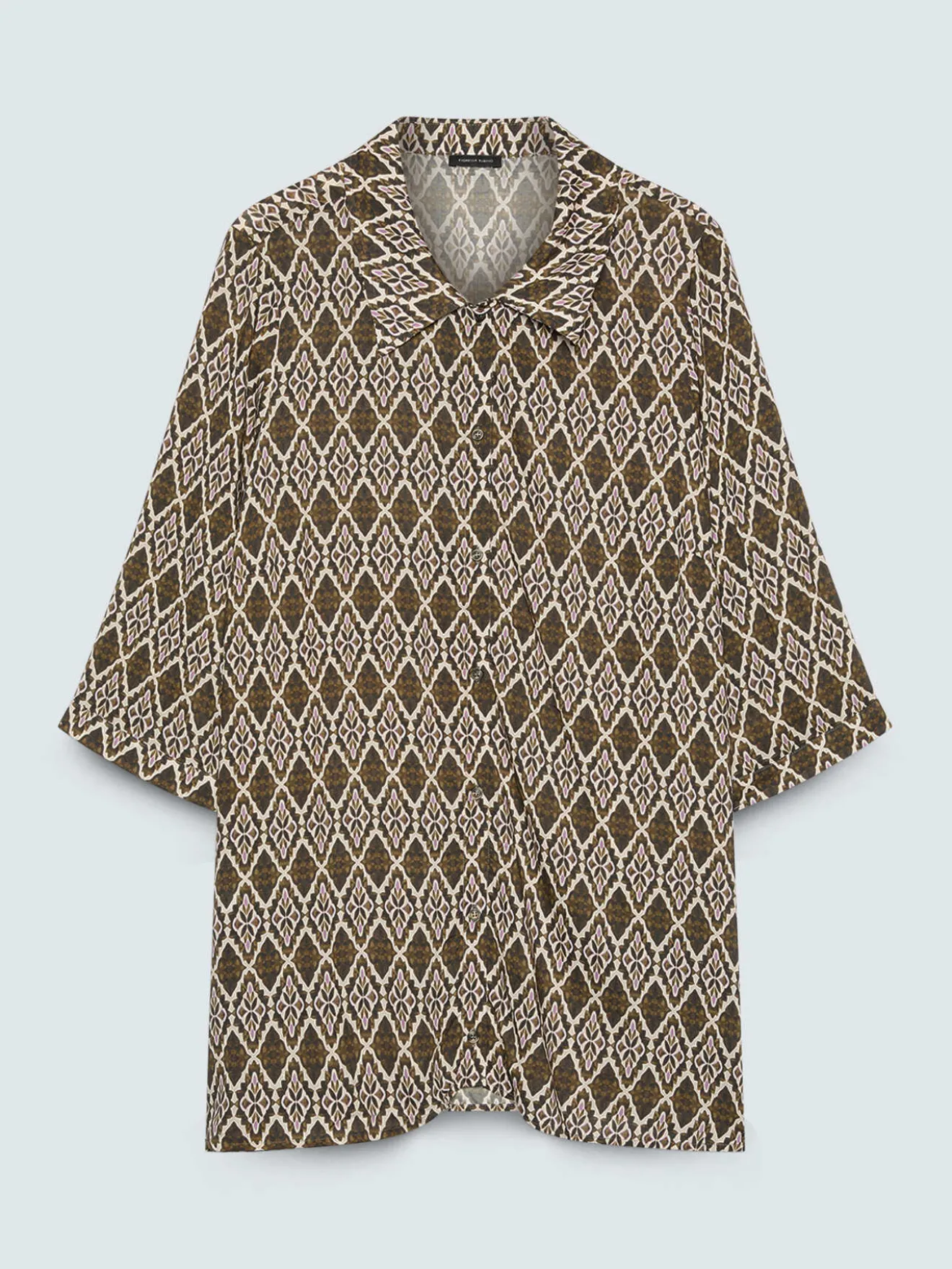 Camicia in viscosa con stampa