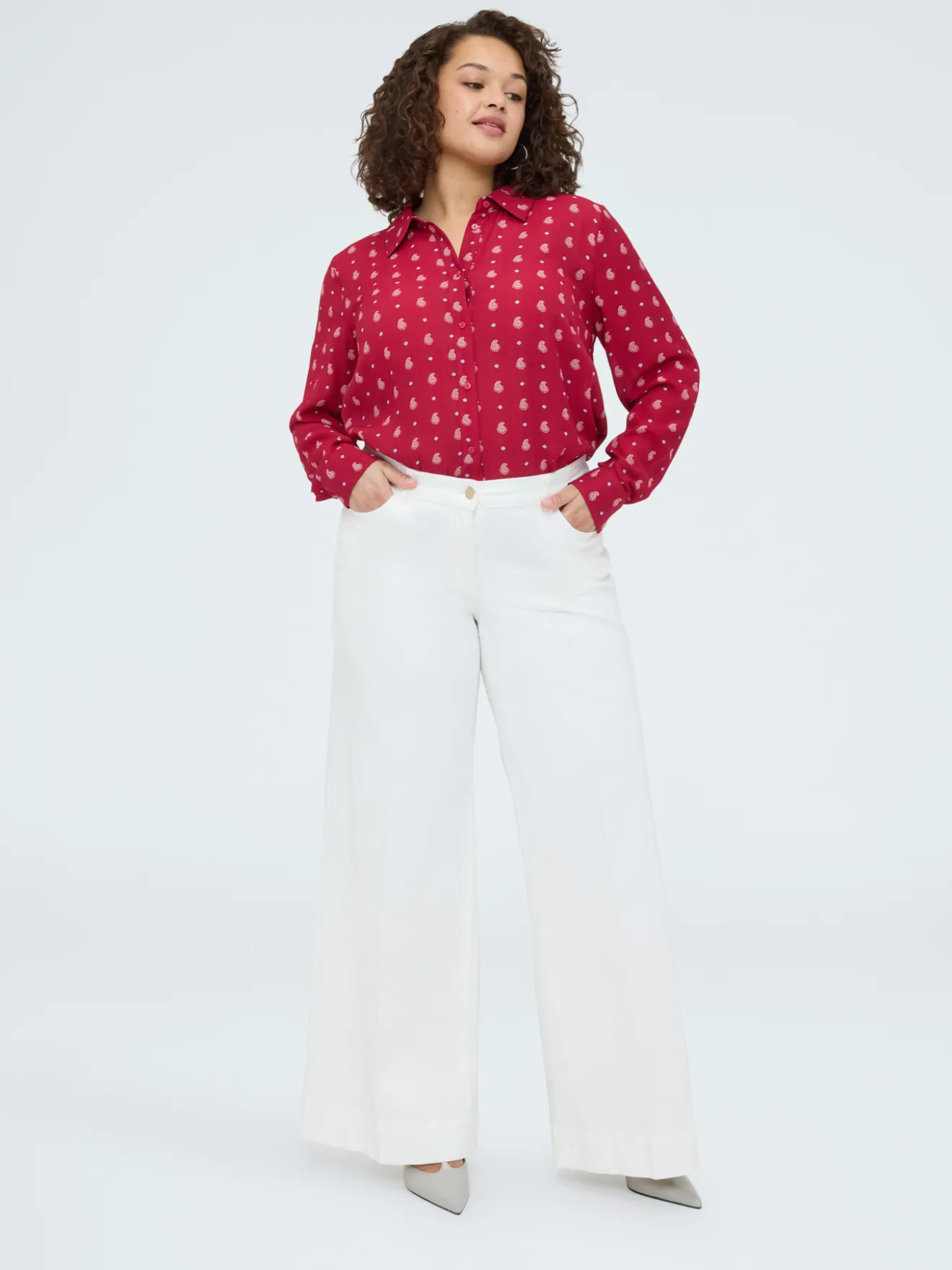 Camicia stampa micro paisley