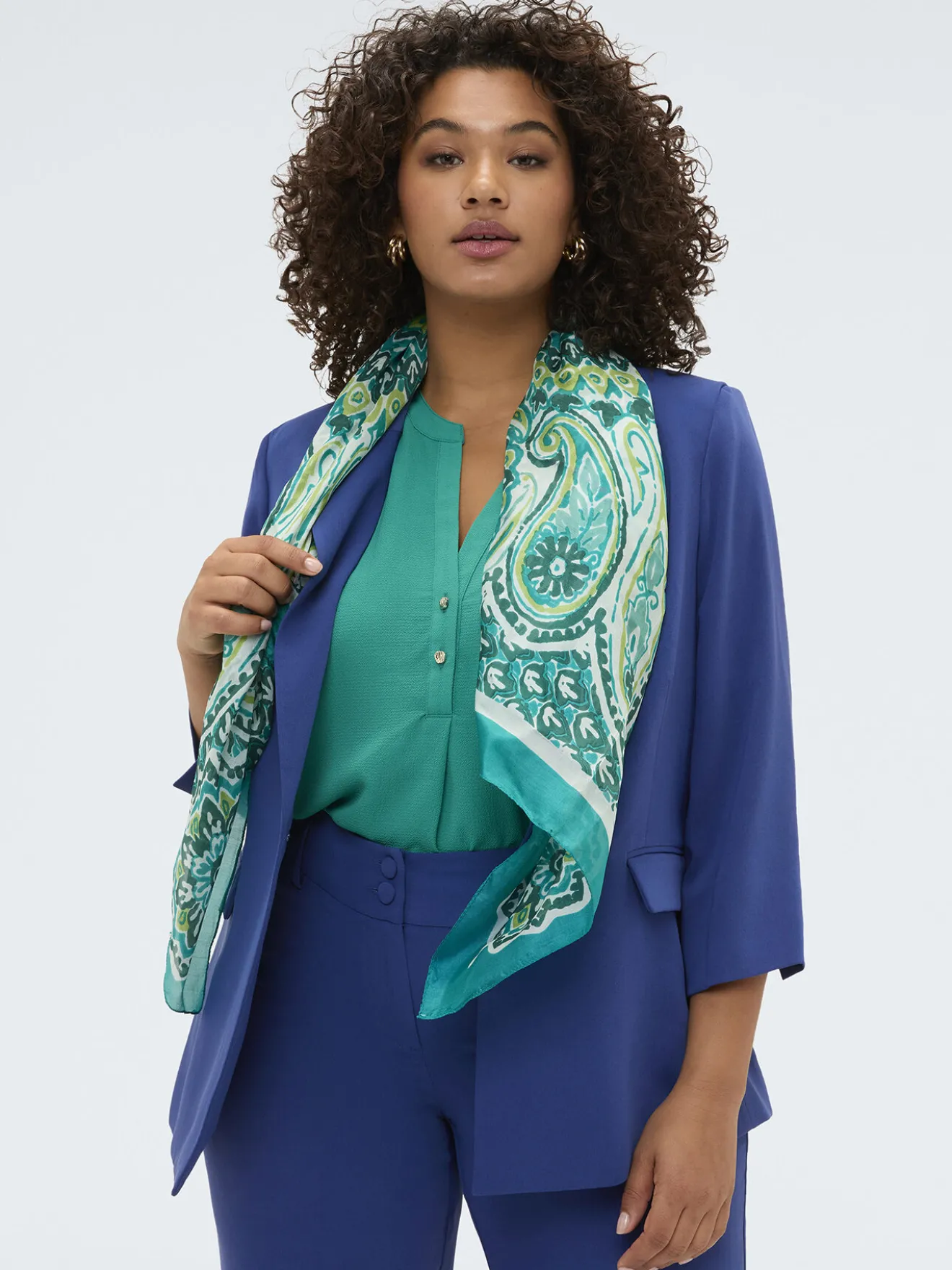 Foulard stampato in seta