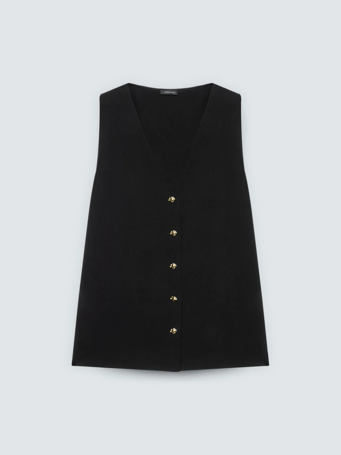 Gilet lungo in maglia