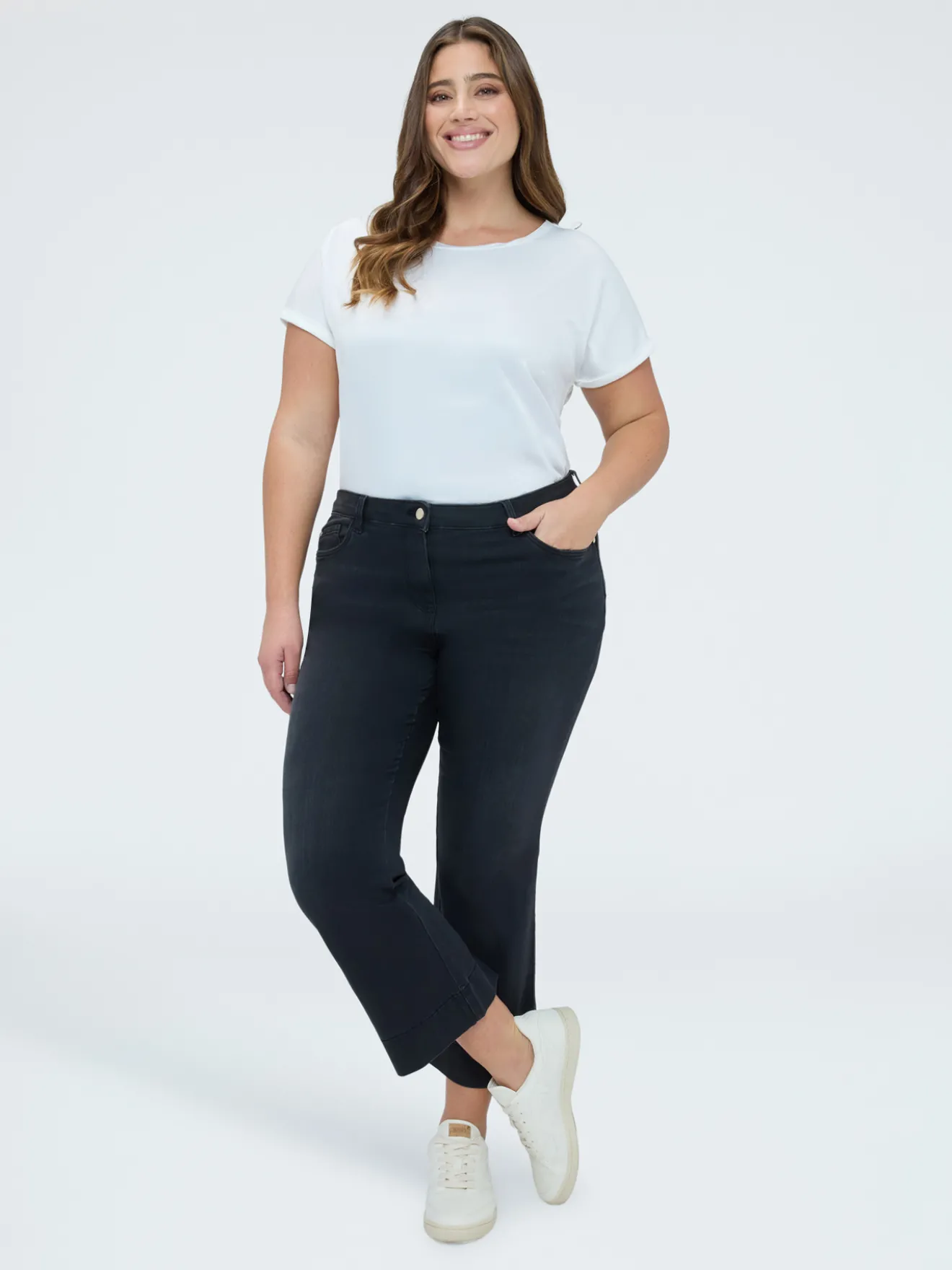 Jeans Kick Flare lavaggio black