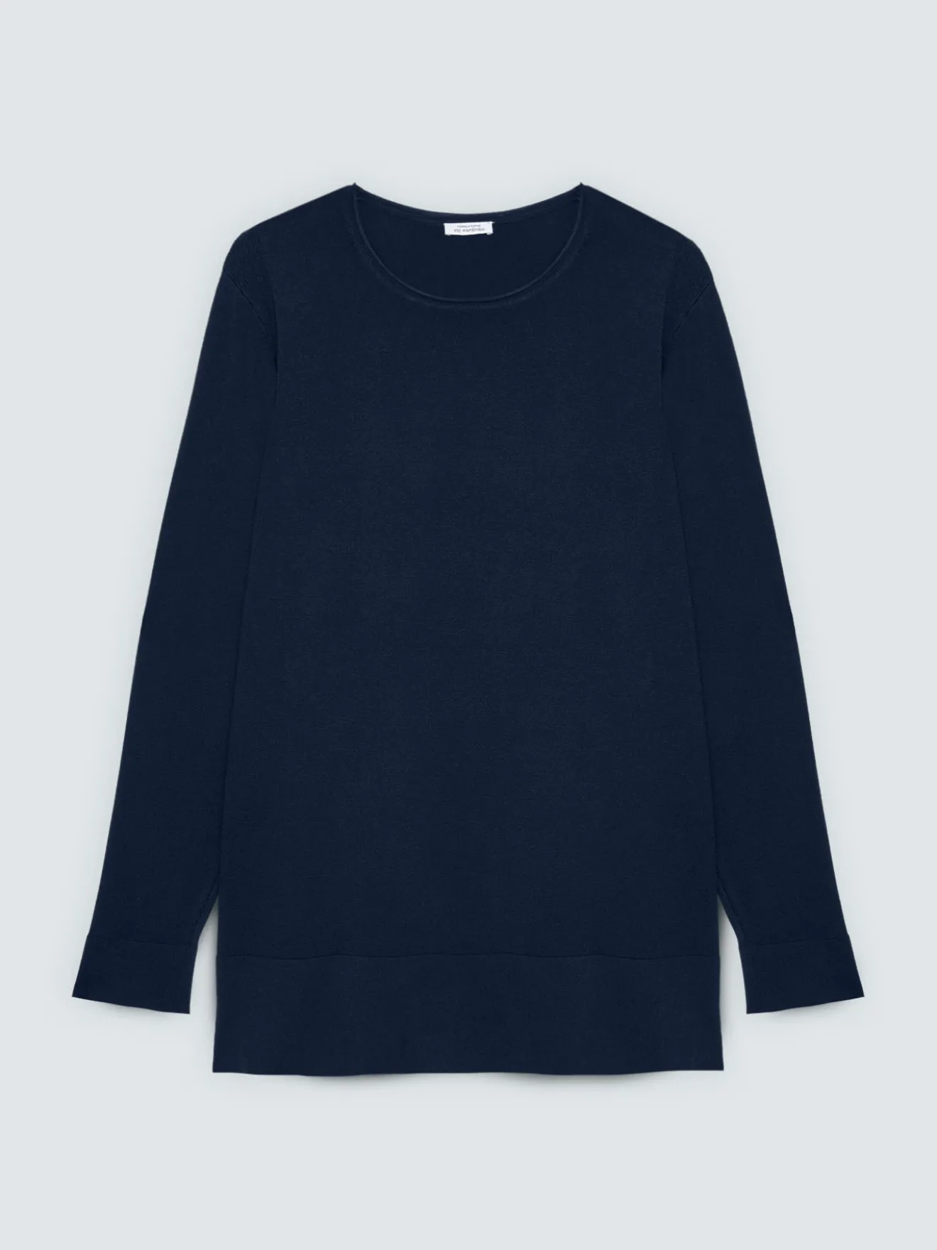 Maglia girocollo in misto viscosa