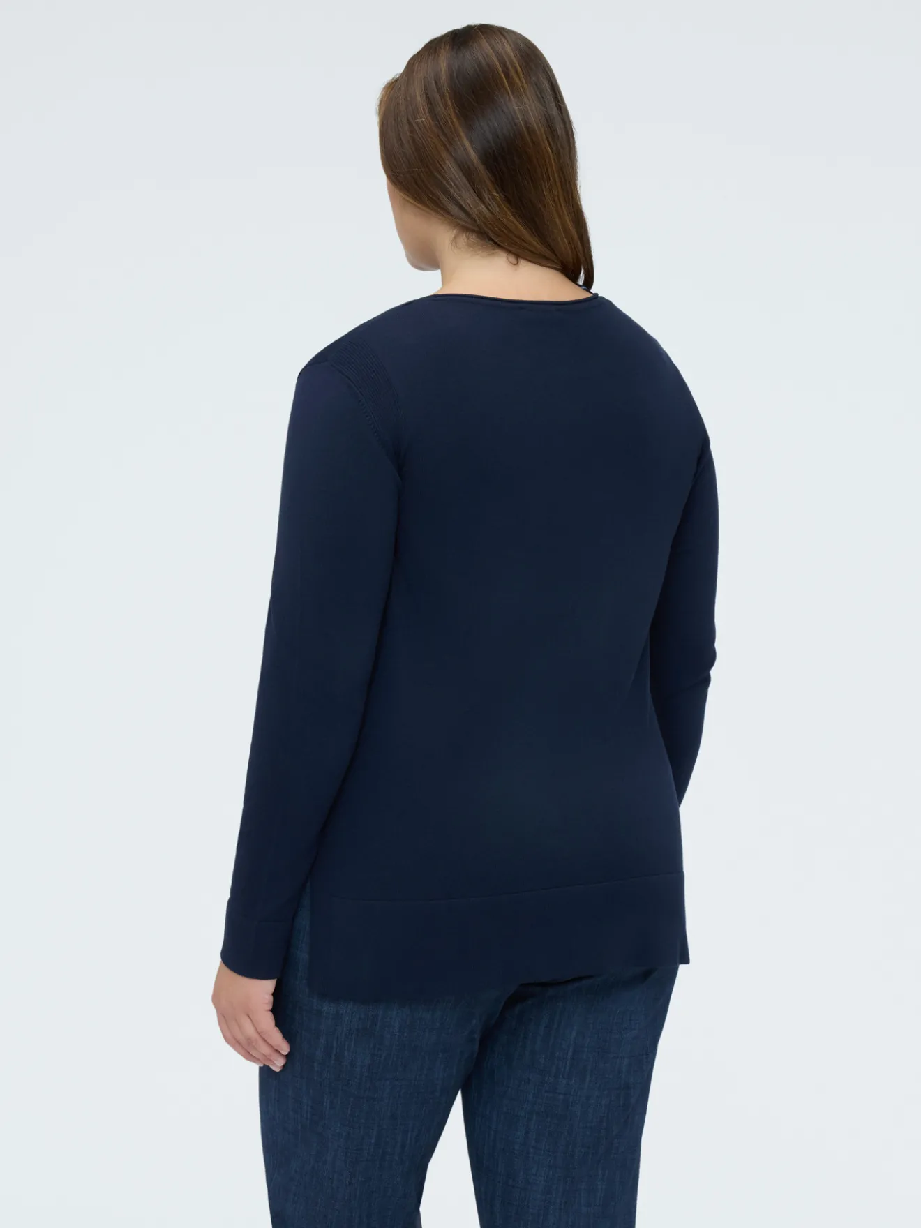 Maglia girocollo in misto viscosa