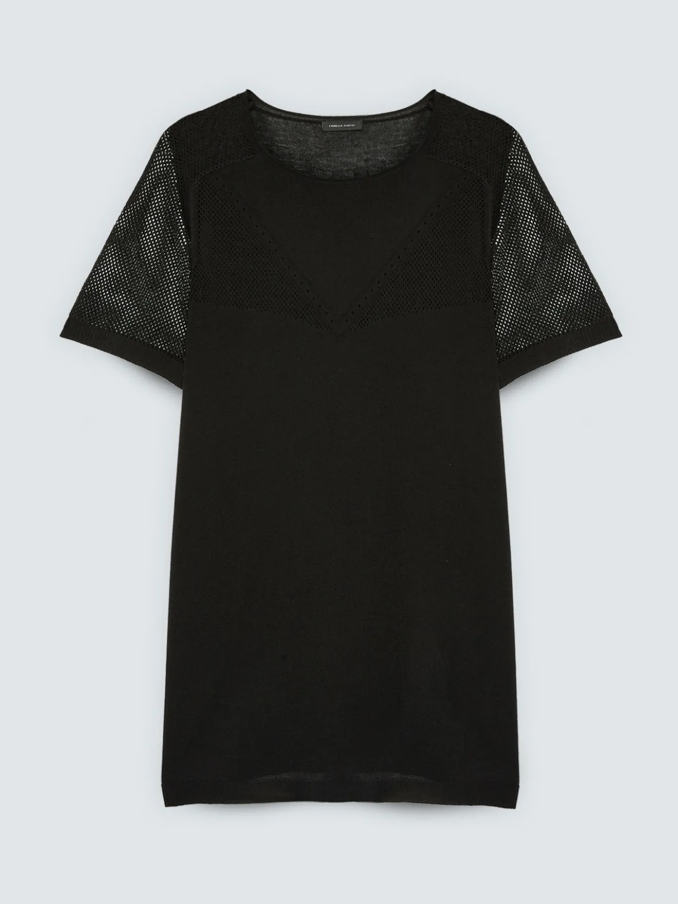 Maglia traforata in misto viscosa