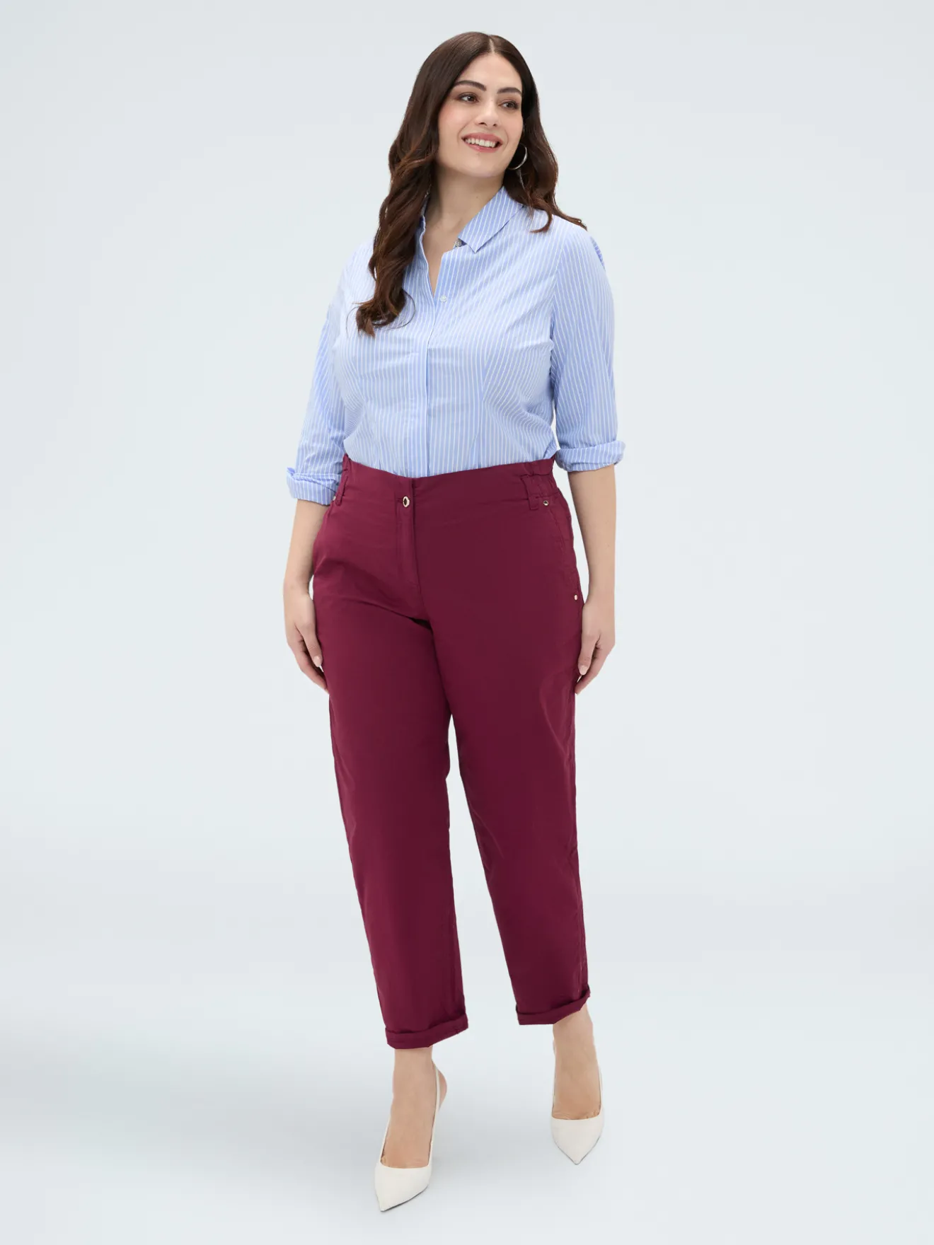Pantaloni Balloon in misto cotone