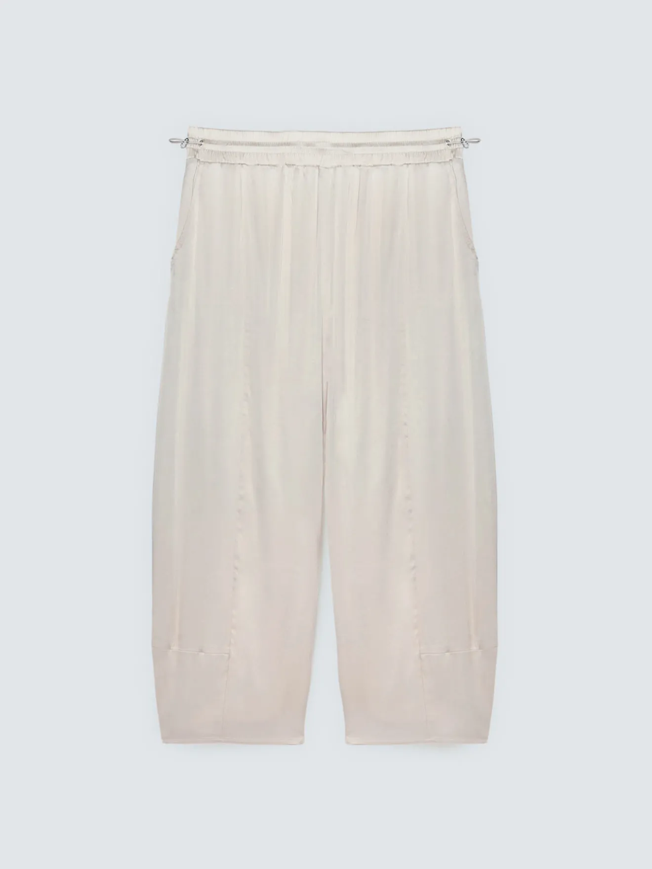 Pantaloni Balloon in raso stretch