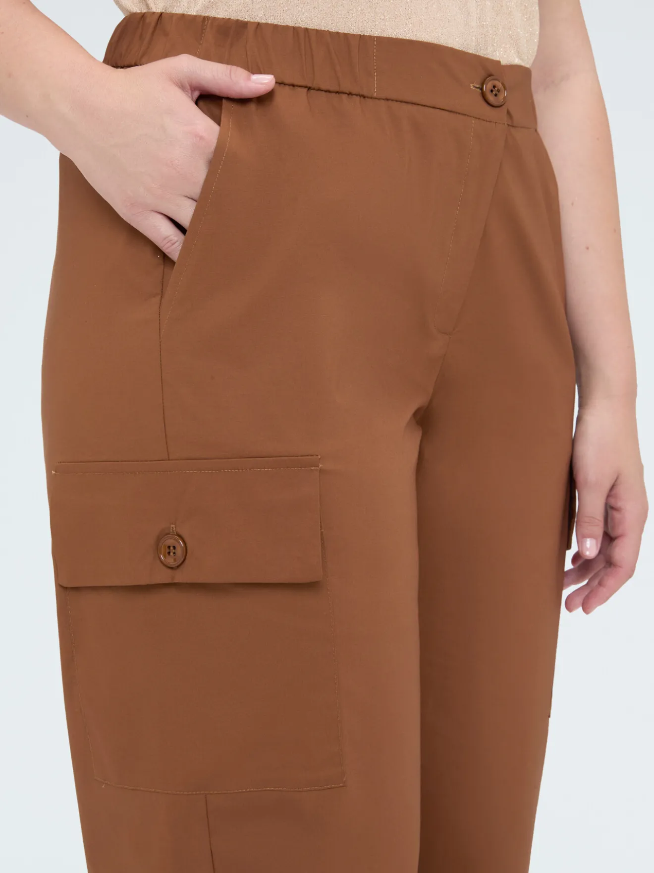 Pantaloni cargo in cotone