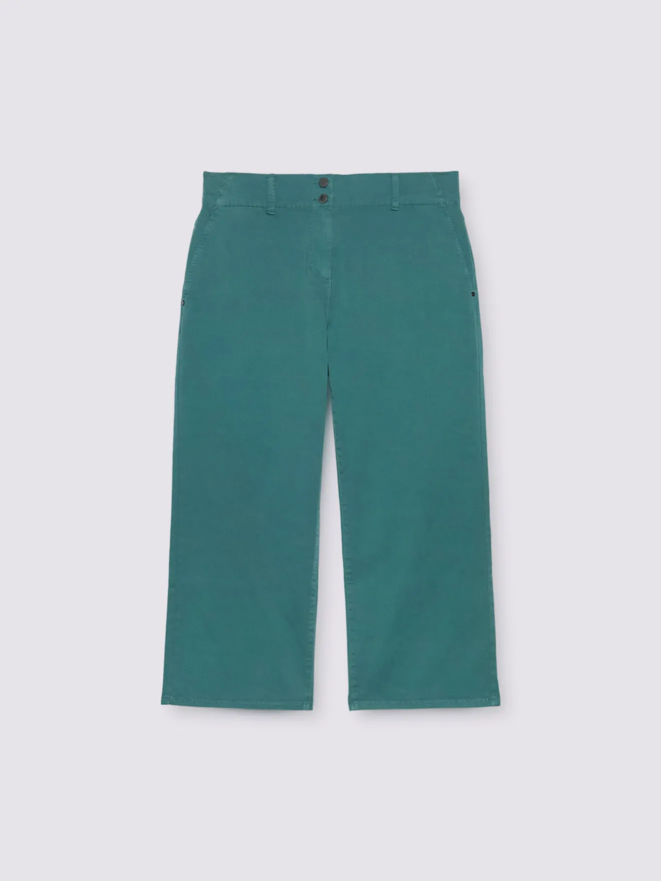 Pantaloni cropped in misto cotone