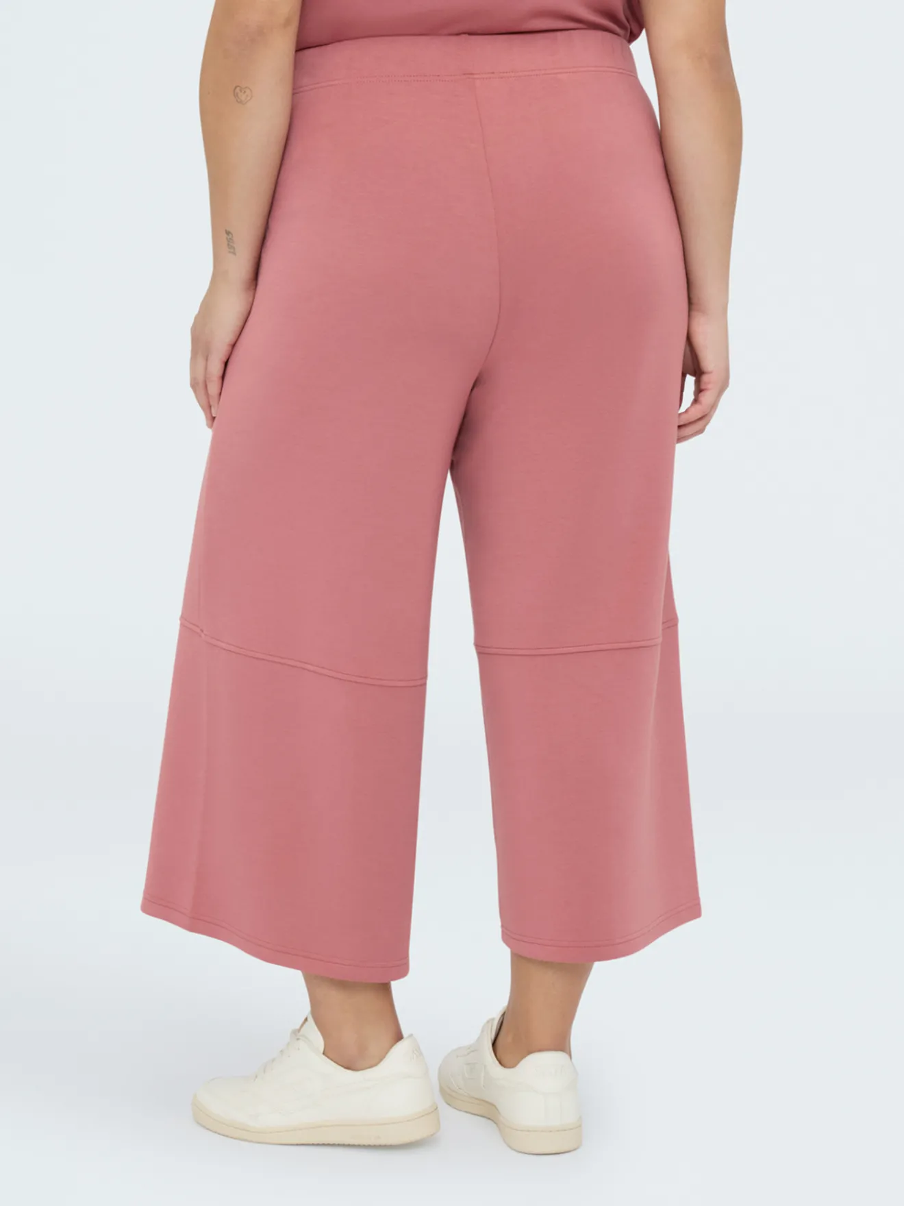 Pantaloni cropped in scuba