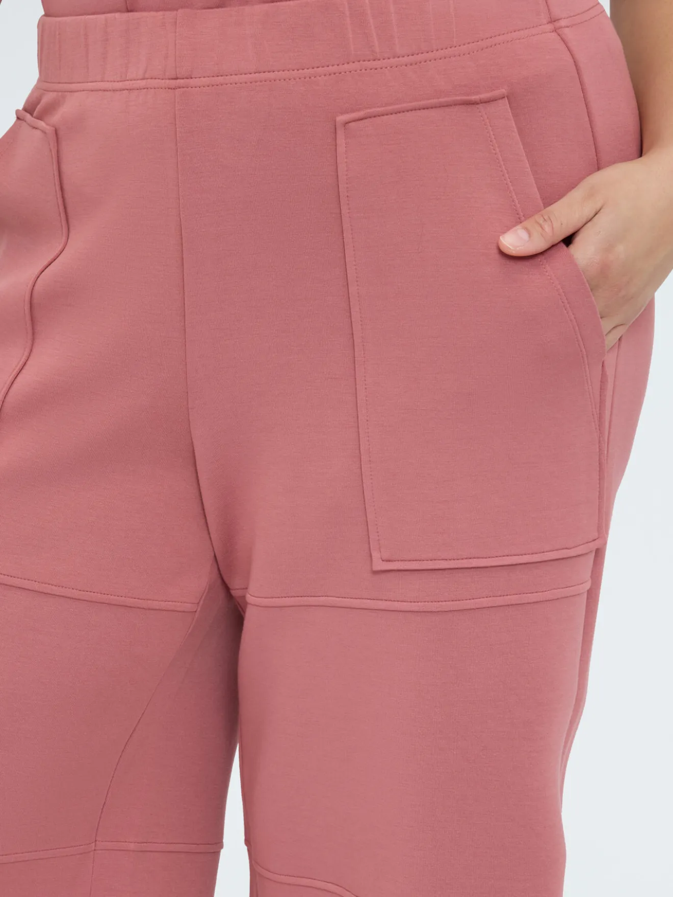 Pantaloni cropped in scuba