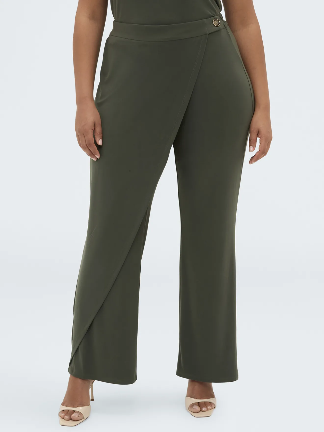 Pantaloni in jersey con chiusura portafoglio