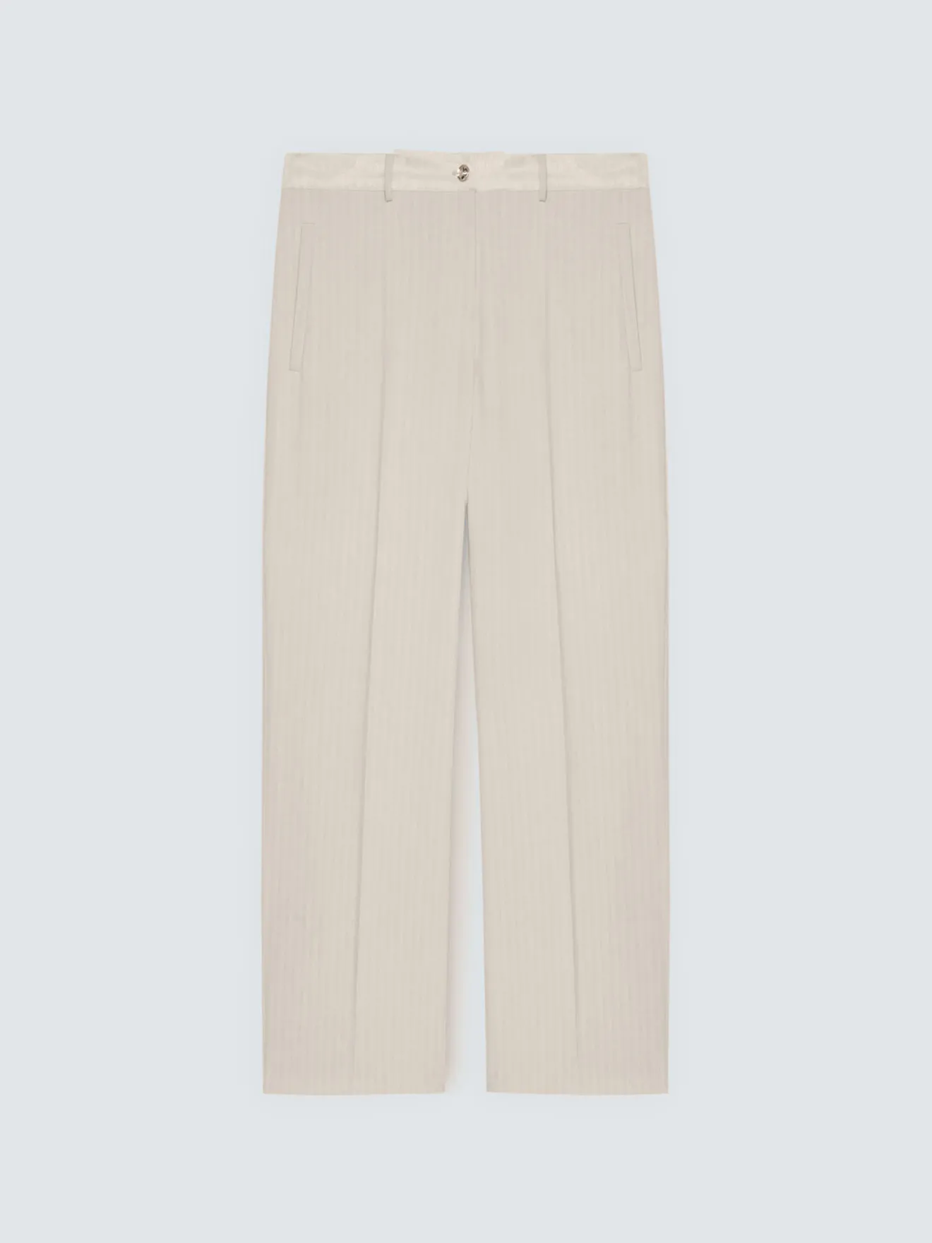 Pantaloni Regular effetto gessato