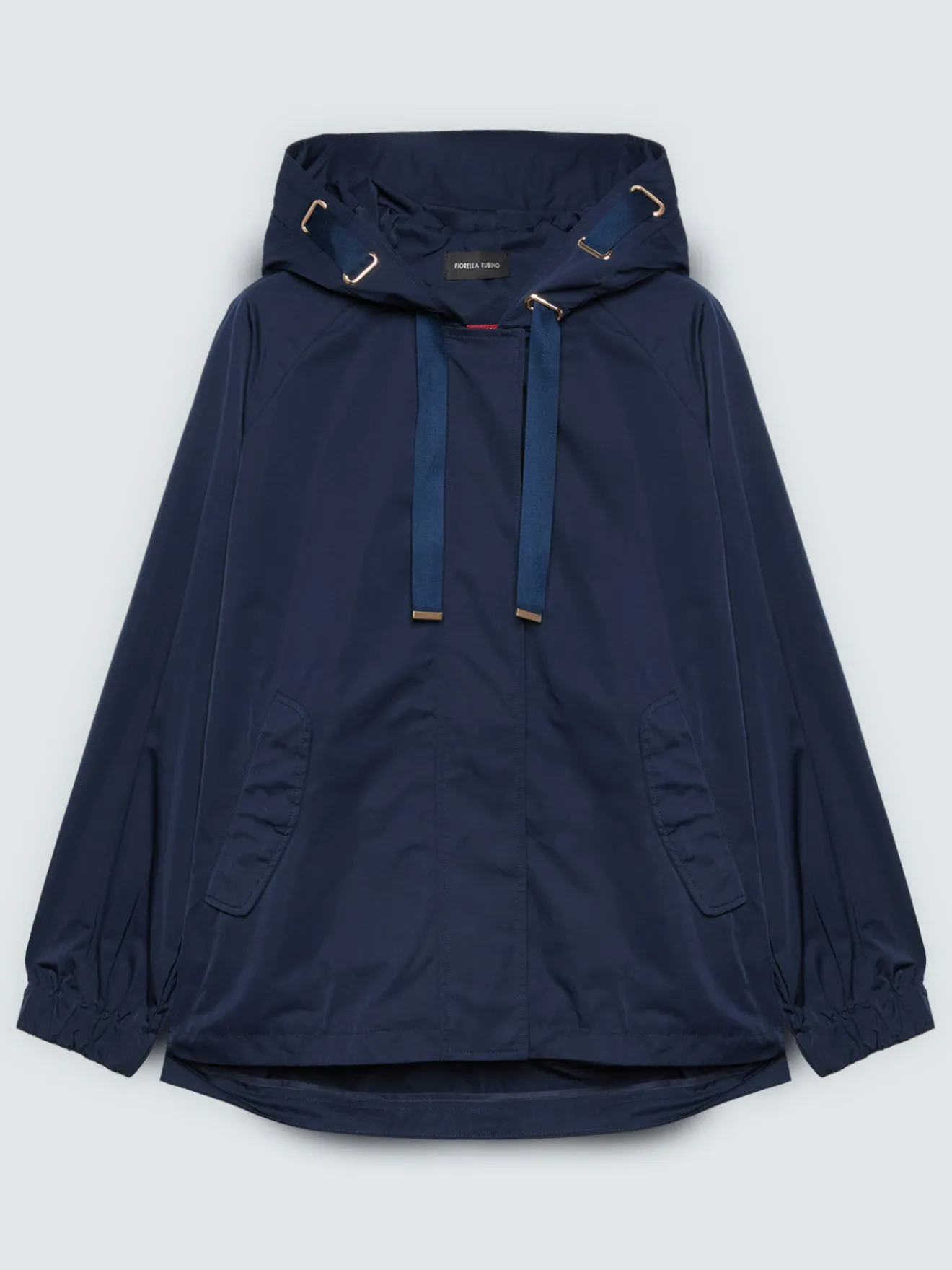 Parka con cappuccio e maxi coulisse