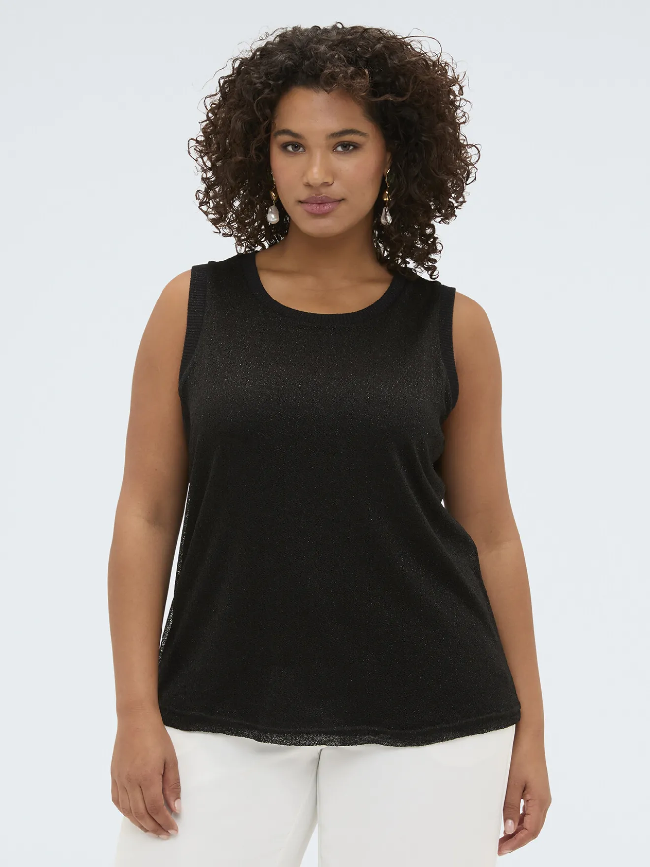 Top in jersey lurex