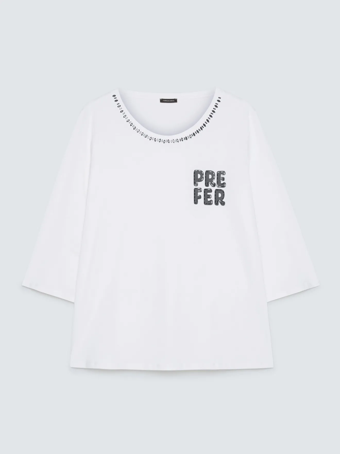 T-shirt in cotone con scritta