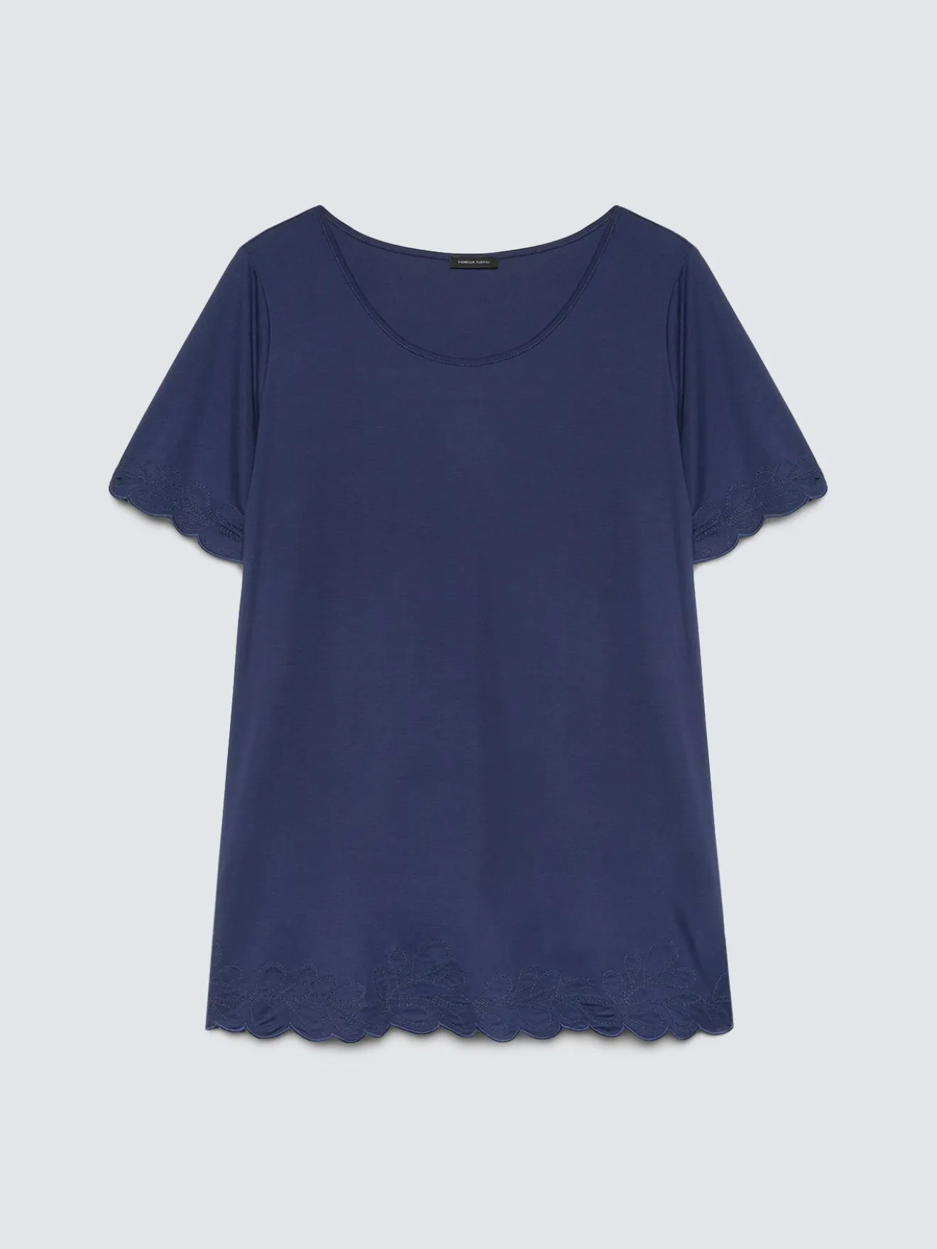 T-shirt in jersey con dettagli ricamati